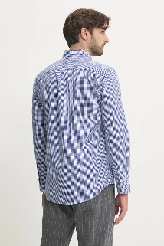 Bavlněná košile Tommy Hilfiger námořnická modř MW0MW37548