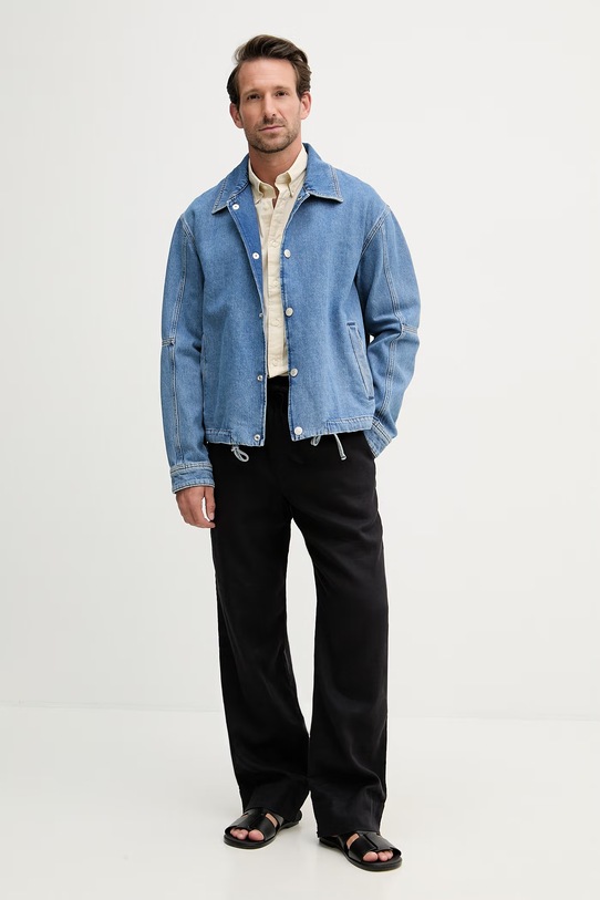 Tommy Hilfiger Cămașă bărbătească din bumbac MW0MW37550 bej SS26