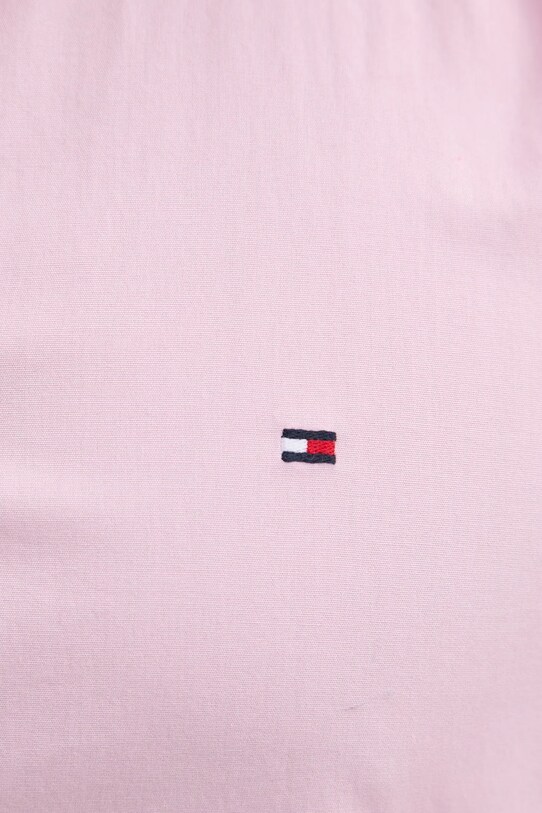 Бавовняна сорочка Tommy Hilfiger MW0MW37550 рожевий SS25