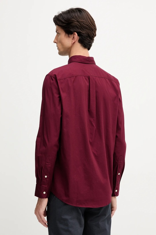 Odzież Tommy Hilfiger koszula bawełniana MW0MW37550 bordowy