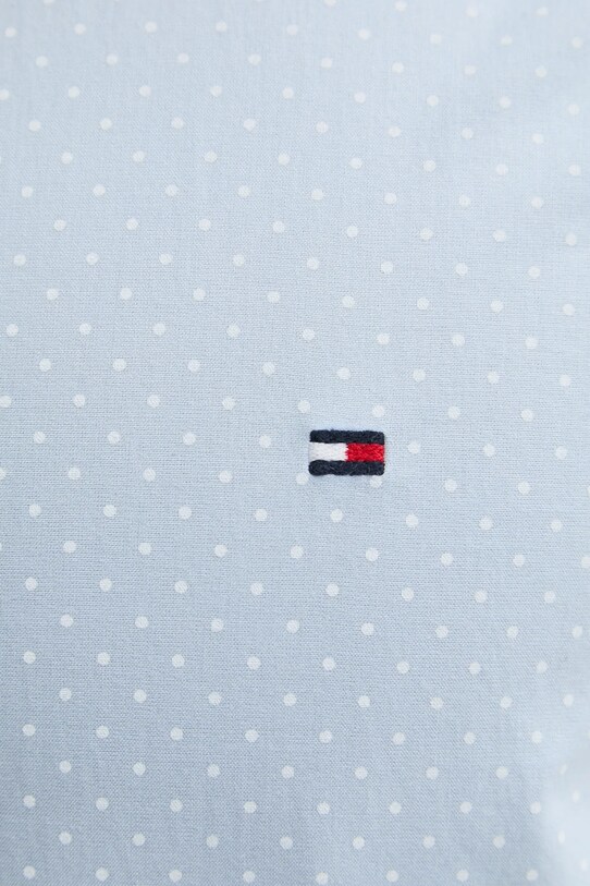 Хлопковая рубашка Tommy Hilfiger MW0MW37554 голубой