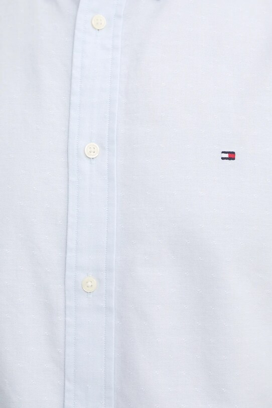 Хлопковая рубашка Tommy Hilfiger MW0MW37571 голубой SS25