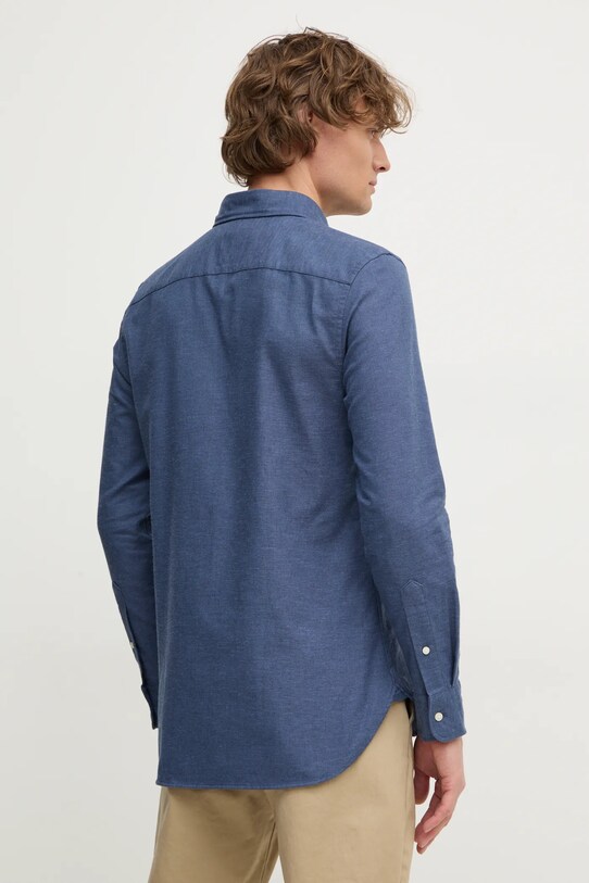 Oblečenie Košeľa s prímesou ľanu Tommy Hilfiger MW0MW37574 modrá