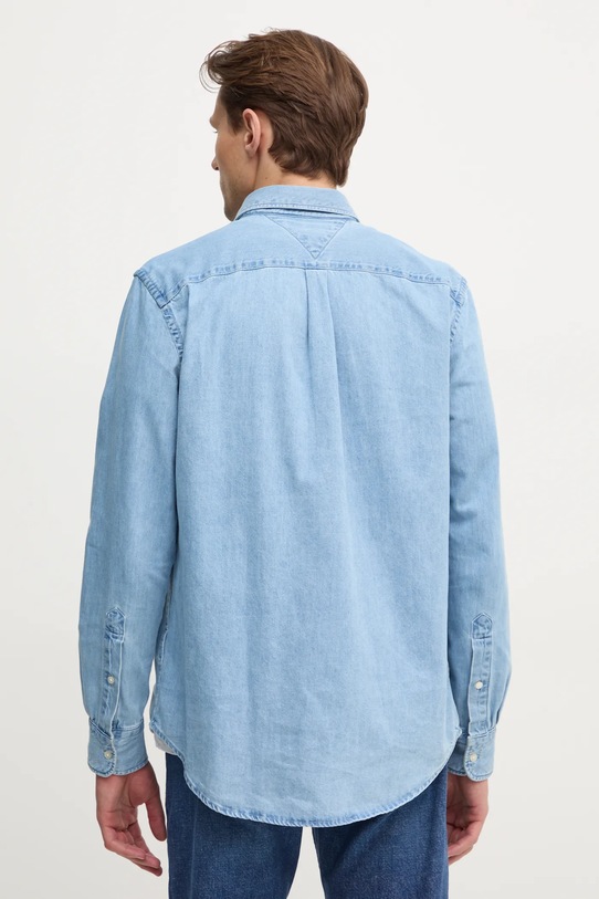 Odzież Tommy Hilfiger koszula jeansowa MW0MW37581 niebieski