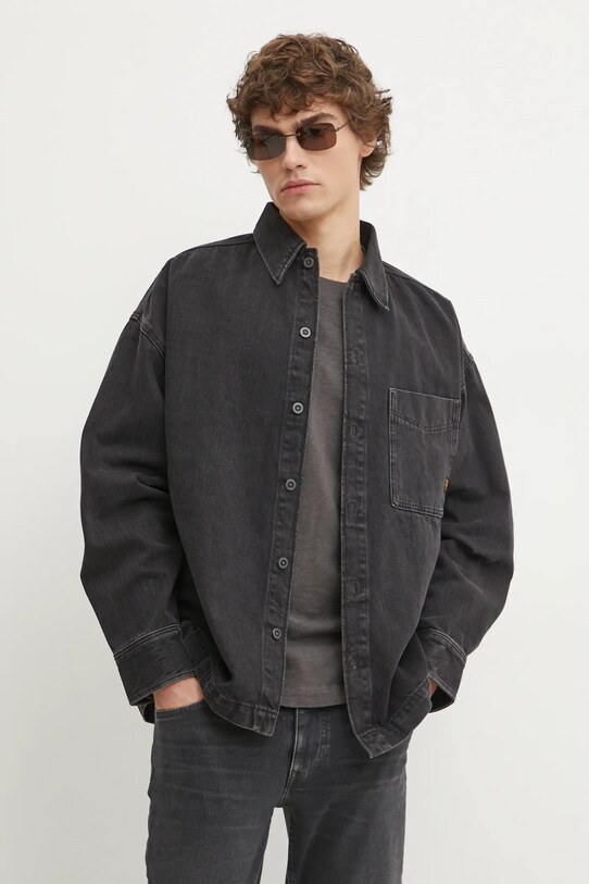 G-Star cămașă din denim D23007.D772 negru