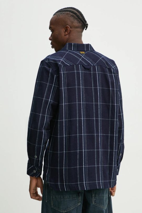 Odzież G-Star koszula bawełniana D25825.D745 granatowy