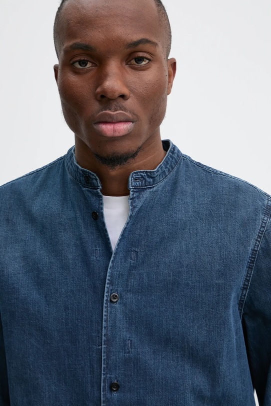 G-Star koszula bawełniana granatowy D25157.D252