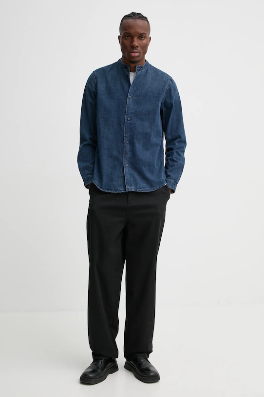 Bavlněná košile G-Star D25157.D252 modrá SS25