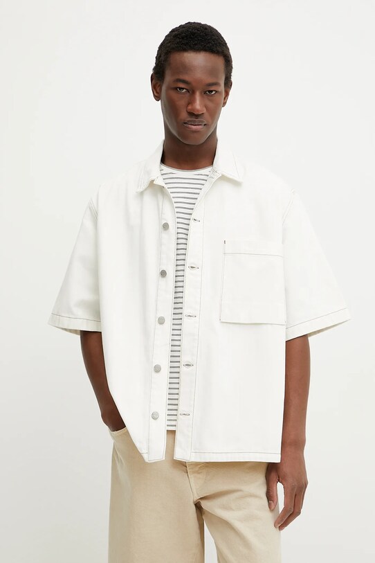 IRO koszula jeansowa klasyczny beżowy MP18CHERIFFA