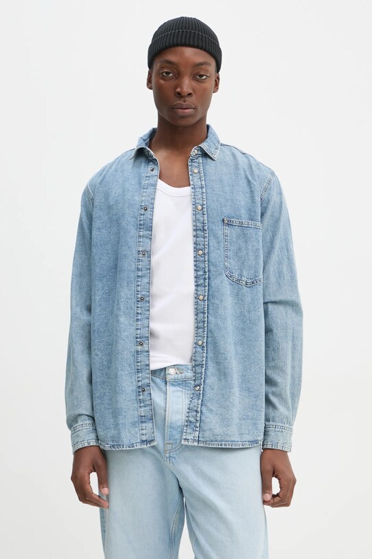 Джинсова сорочка Samsoe Samsoe casual блакитний M24400076