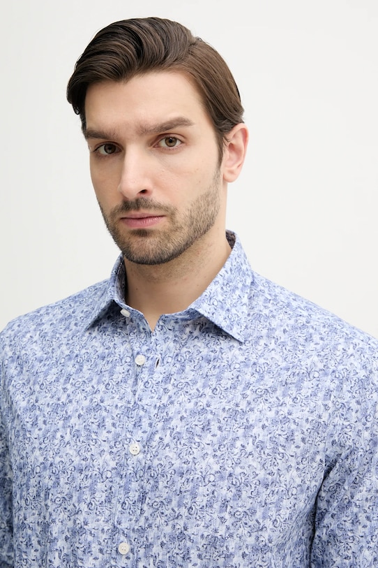 Bavlněná košile Paul&Shark modrá 25413174CF
