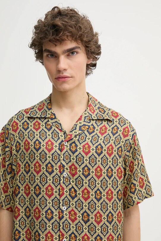 Рубашка Drôle de Monsieur La Chemise Ornements тёмно-синий F.SH198.VI015.NY
