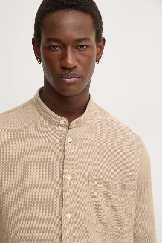 Bavlněná košile Marc O'Polo béžová 5000005770