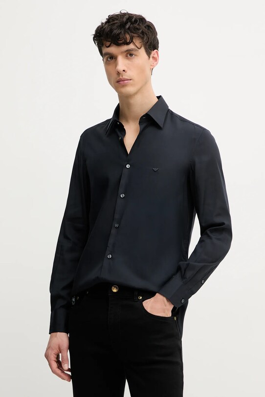 Emporio Armani koszula regular granatowy EM001537.AF14214