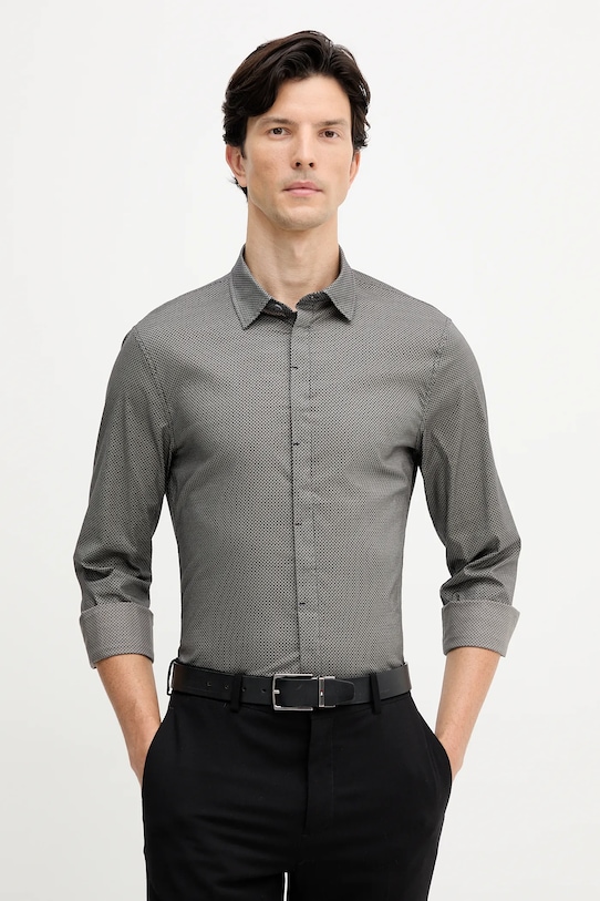 Рубашка Armani Exchange узор серый XM000625.AF13184