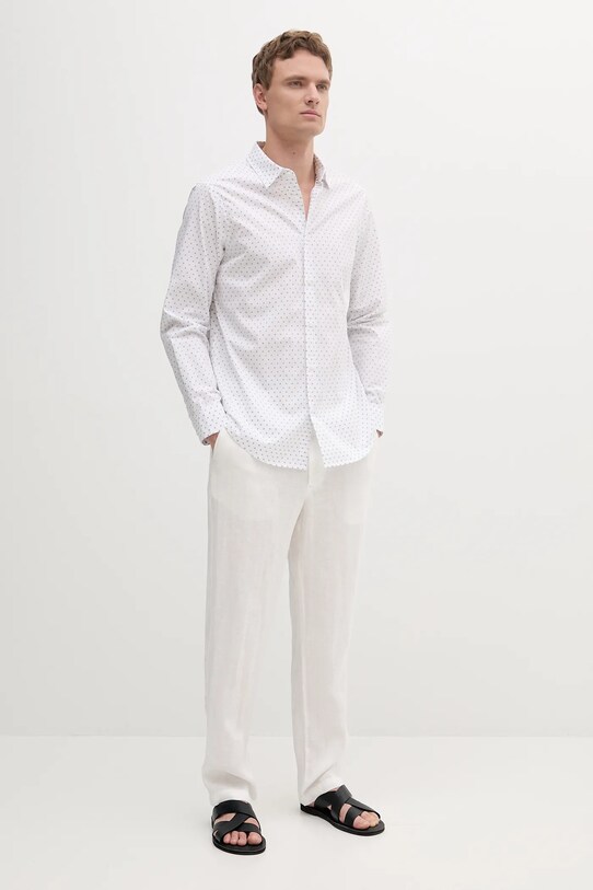 Armani Exchange koszula bawełniana XM000719.AF13206 biały SS25