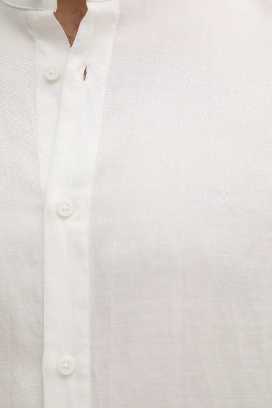 Риза с лен Armani Exchange XM000717.AF13181 бял
