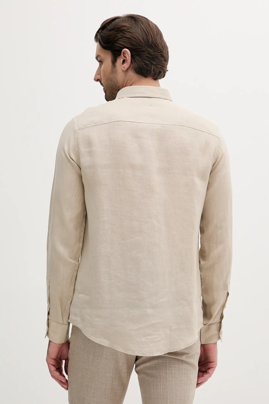 Îmbrăcăminte Armani Exchange cămașă de in XM001221.AF14619.NOS bej