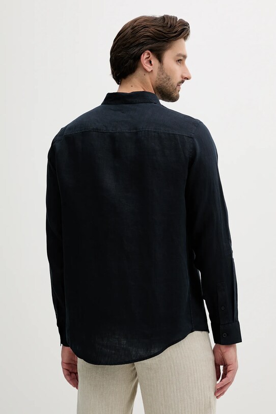 Odzież Armani Exchange koszula lniana XM001221.AF14619.NOS granatowy