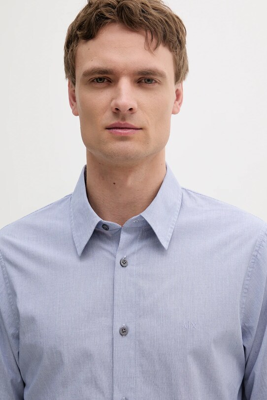 Bavlněná košile Armani Exchange modrá XM000445.AF13007