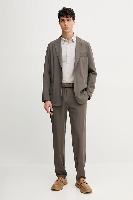 Хлопковая рубашка Armani Exchange XM000667.AF13169 бежевый SS25