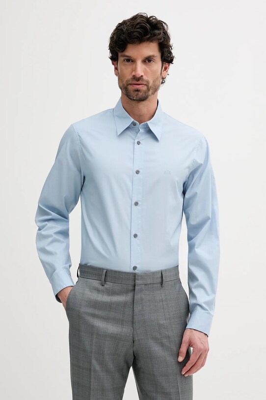 Armani Exchange koszula regular niebieski XM000494.AF14936