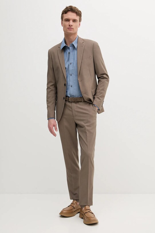 Bavlnená košeľa Armani Exchange XM000666.AF13208 modrá SS25