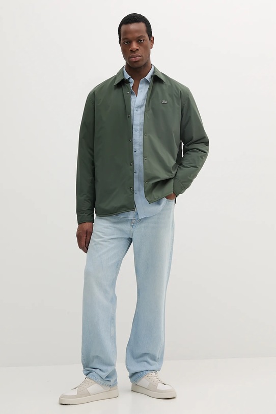 Сорочка з льону Armani Exchange XM001221.AF14619 блакитний SS25