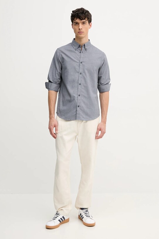 Armani Exchange koszula bawełniana XM000442.AF13080 granatowy SS25