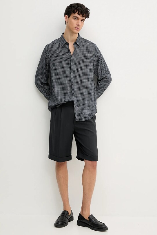 Риза Armani Exchange XM000668.AF10253 тъмносин SS25