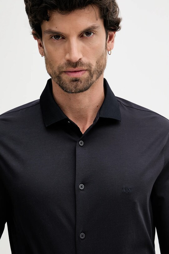 Хлопковая рубашка Armani Exchange тёмно-синий XM000497.AF10364