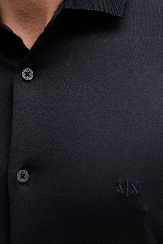 Хлопковая рубашка Armani Exchange XM000497.AF10364 тёмно-синий