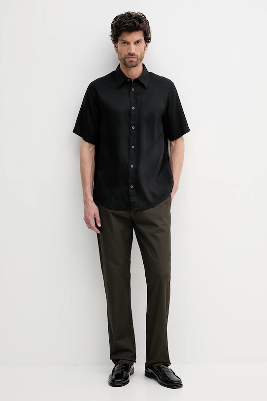 Košile Armani Exchange XM000451.AF13172 černá SS25