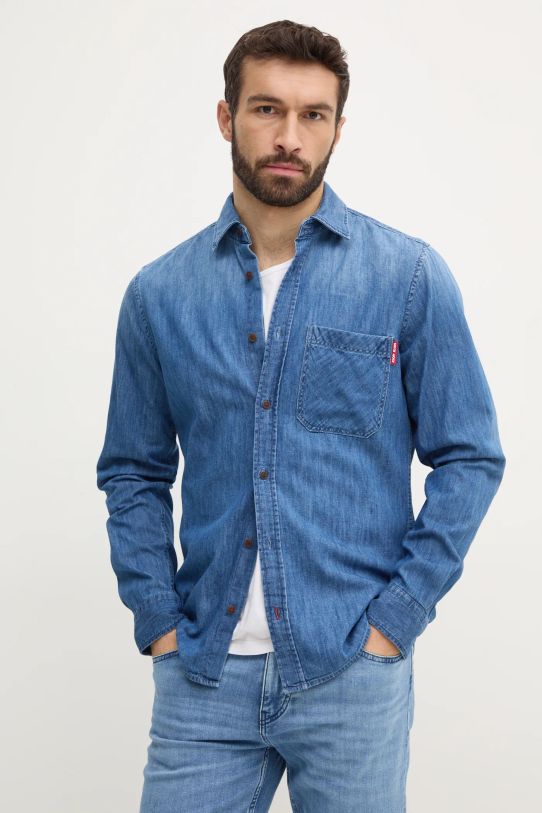 Joop! camasa jeans lung albastru 30044867