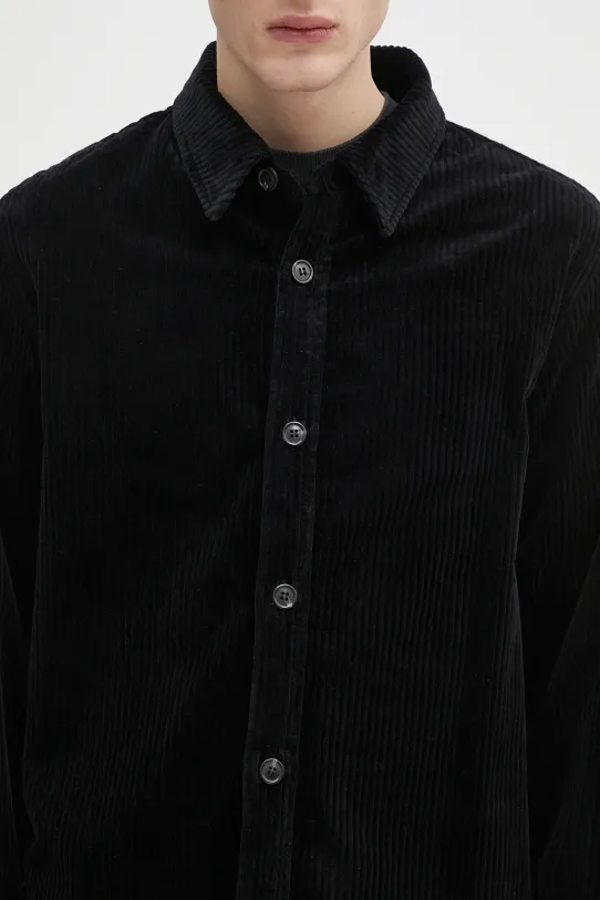 Menčestrová košeľa A.P.C. surchemise boris čierna COHDW.H02811