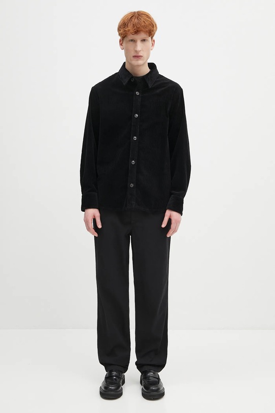 Вельветовая рубашка A.P.C. surchemise boris COHDW.H02811 чёрный