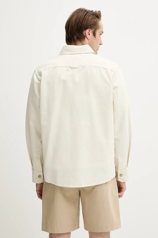 Îmbrăcăminte A.P.C. cămașă din bumbac surchemise basile brodee poitrine COGBJ.H02918 bej