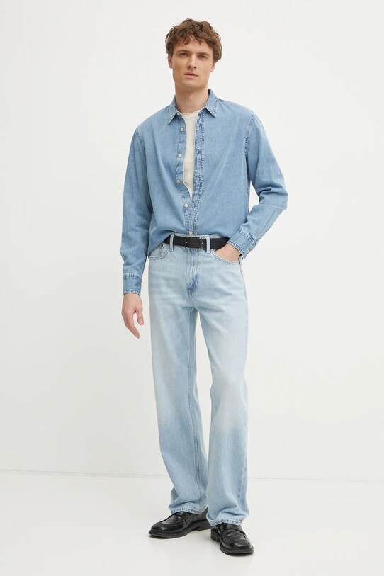 Guess koszula jeansowa RONNIE M5RH77.D5L01 niebieski SS25