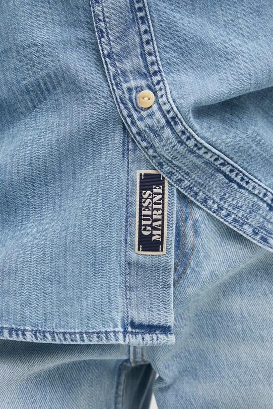 Guess koszula jeansowa RONNIE M5RH77.D5L01 niebieski