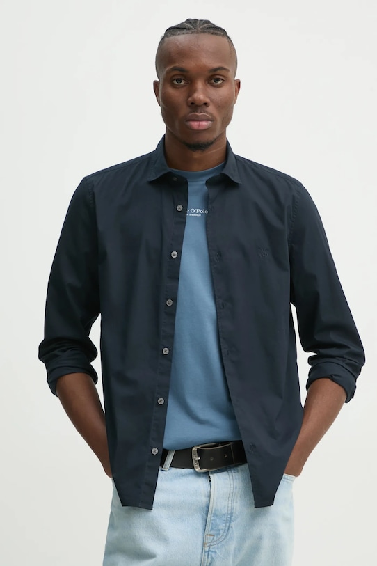 Рубашка Marc O'Polo casual тёмно-синий 520720742256