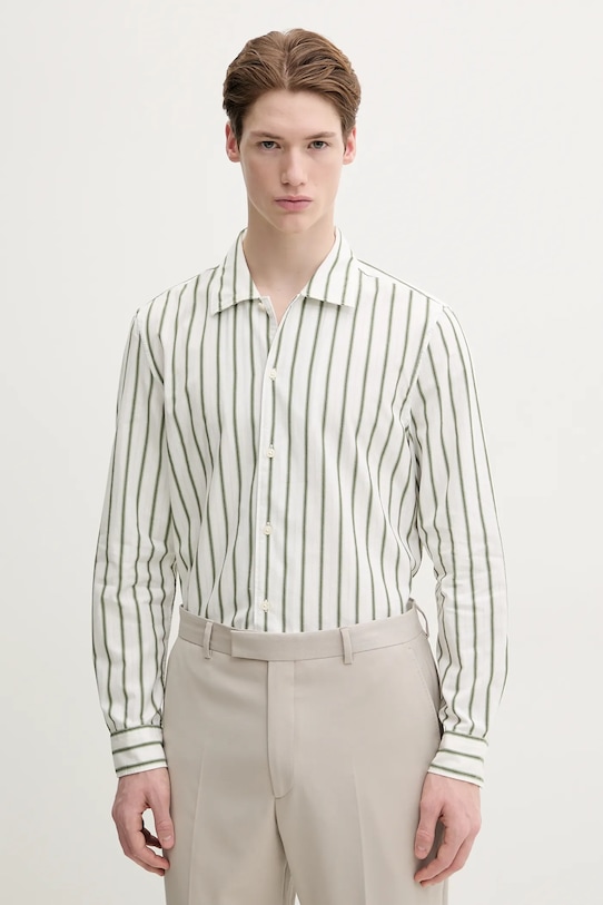 Marc O'Polo koszula bawełniana regular biały 522721642598