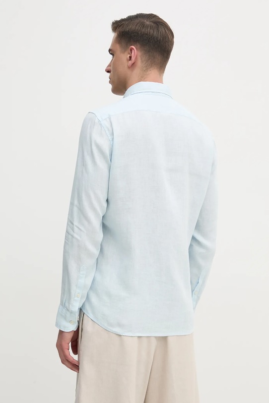 Abbigliamento Marc O'Polo camicia di lino 523735342380 blu