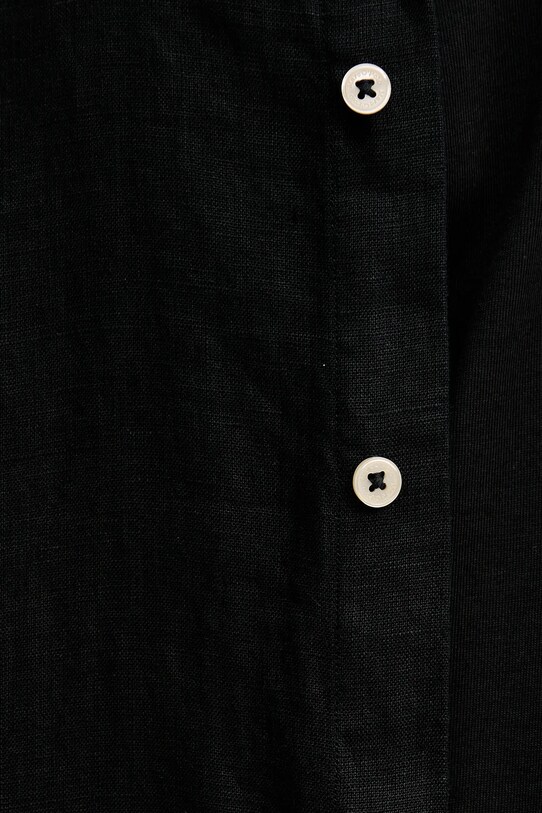 Lněná košile Marc O'Polo černá 523742841002