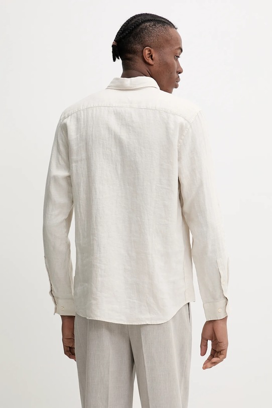 Odzież Marc O'Polo koszula lniana 523742842318 beżowy