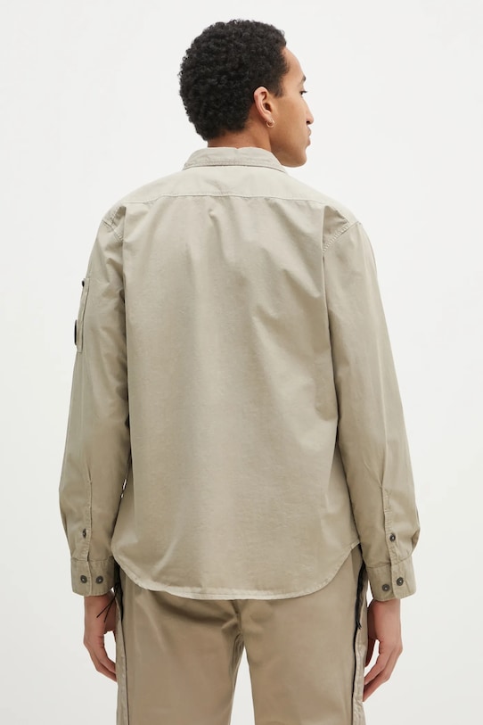 Oblečenie Bavlnená košeľa C.P. Company 18CMSH140A110143G béžová