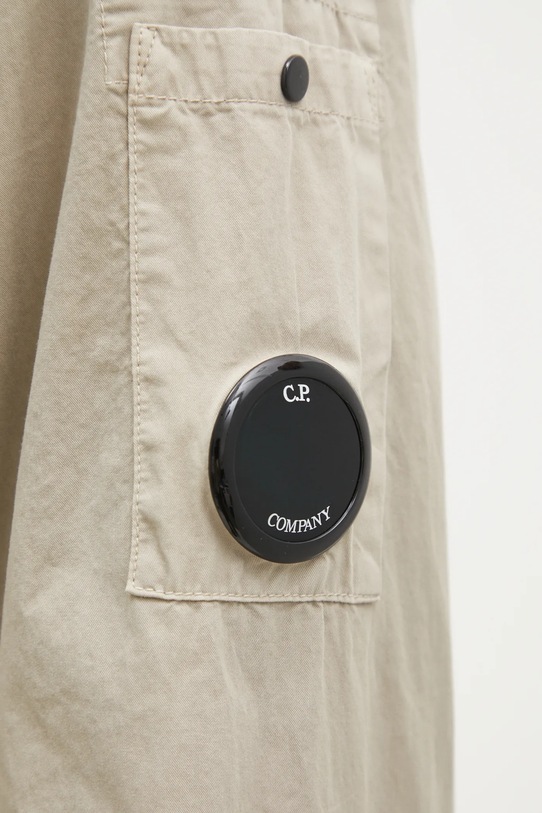 Bavlnená košeľa C.P. Company 18CMSH140A110143G béžová