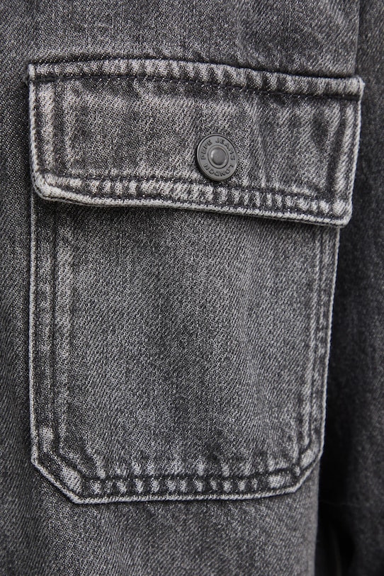Pepe Jeans camasa jeans RELAXED OVERSHIRT PM308585XM8 gri