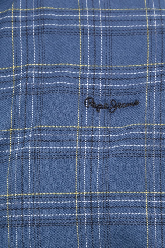 Bavlněná košile Pepe Jeans ALAN PM308806 námořnická modř SS25