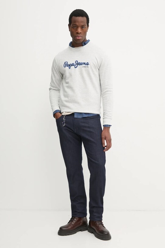 Oblečení Bavlněná košile Pepe Jeans ALAN PM308806 námořnická modř