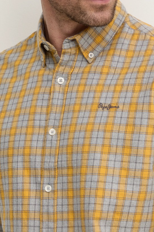 Pamučna košulja Pepe Jeans ARCHIE PM308812 zlatna SS25